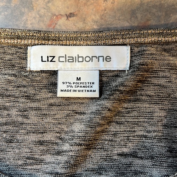 LIZ CLAIBORNE SHIMMERY SLEEVELESS TOP - Picture 6 of 11